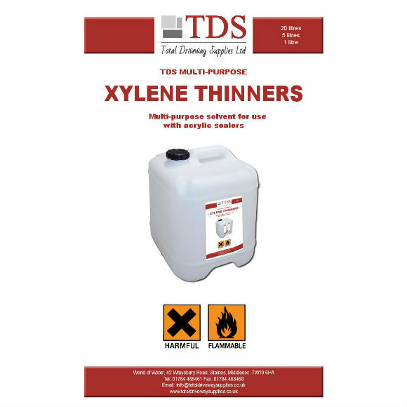 TDS Xylene Cleaner/Thinners 5 L & 20 L Total Driveway Supplies Ltd