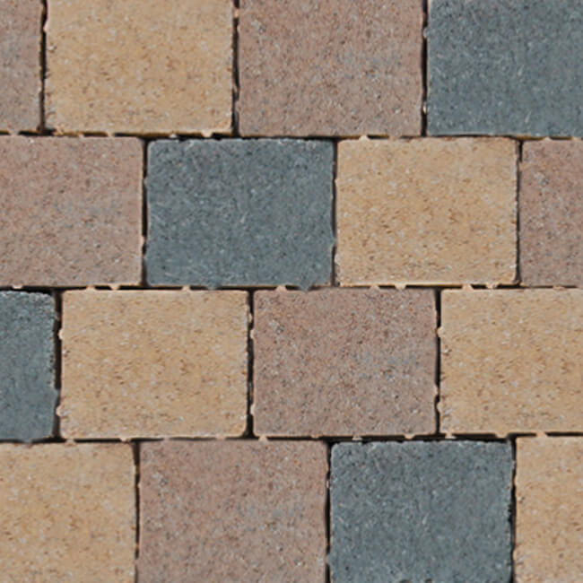 Permeable Block Paving - 3 Sized Cobble 60mm thick