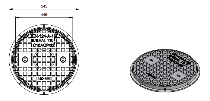 A15 Load Class Access Covers - Pedestrian & Light Use Only