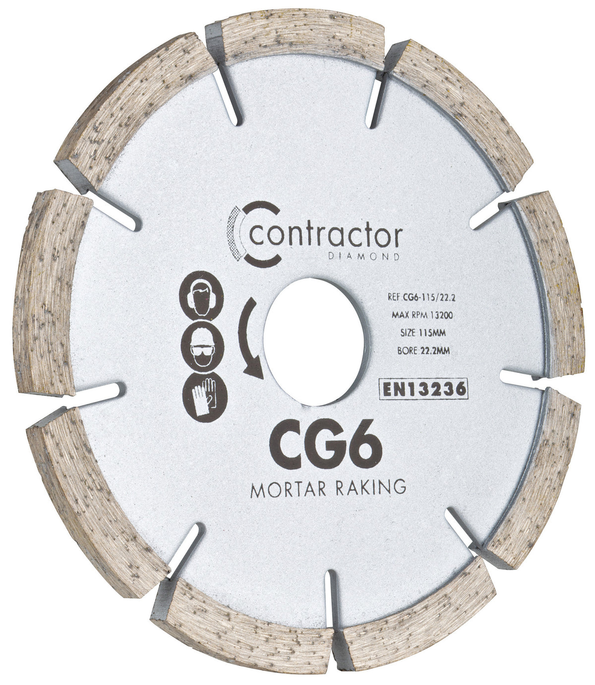 Standard CG6 - Mortar Rake Diamond Blade — Total Driveway Supplies Ltd