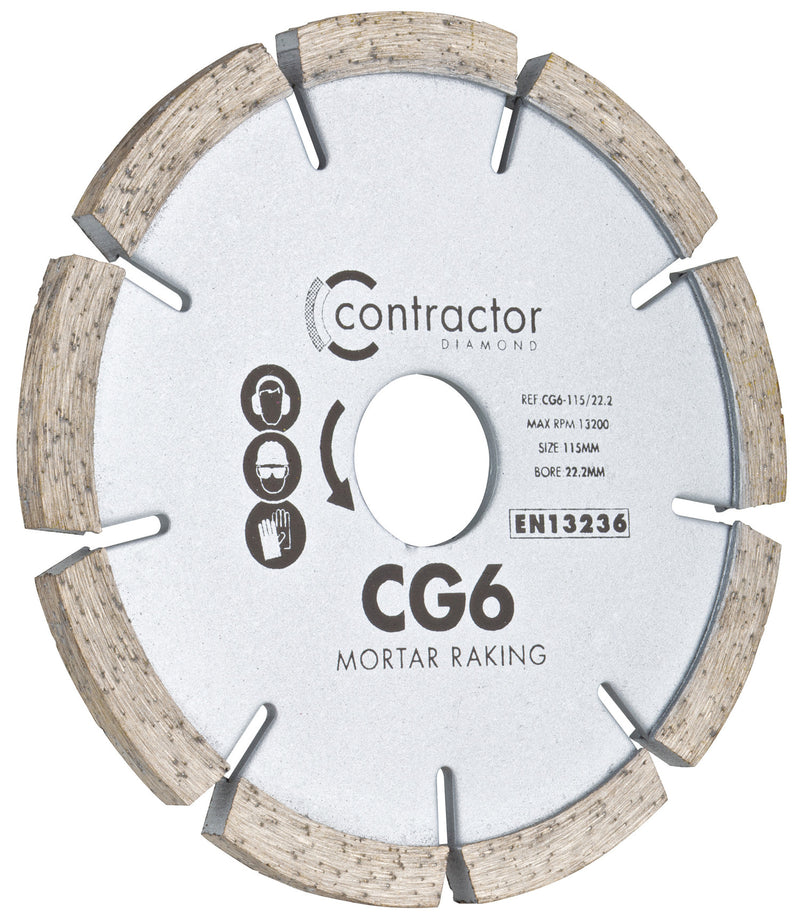 Standard CG6 - Mortar Rake Diamond Blade