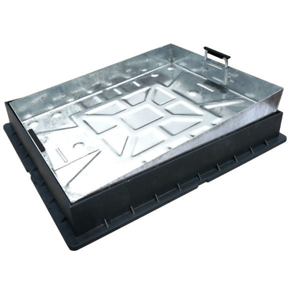 76 mm Deep Max Block 65 mm - Plastic Frame Recessed Manhole Cover