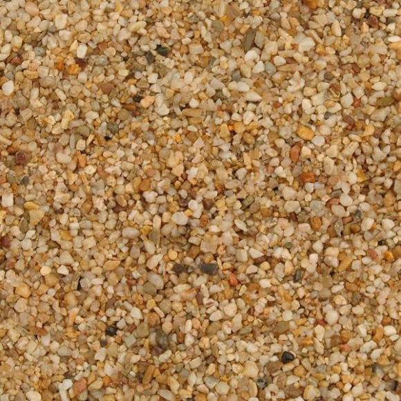 Golden Quartz Aggregate 2 - 5 MM - Available in 25 kg bags, or pallet quantities. Bulk Bags please call for details and availability.