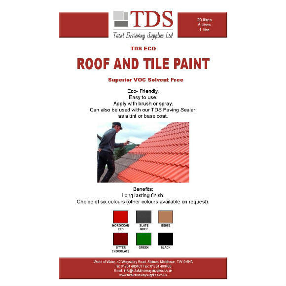 TDS Roof Paint - Available in 6 Colours