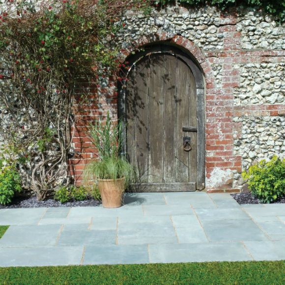 Smart Rippled Limestone - 22mm Calibrated Flagstone Project Pack - Four Size Pack