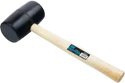 TRADE BLACK RUBBER MALLET - 16oz
