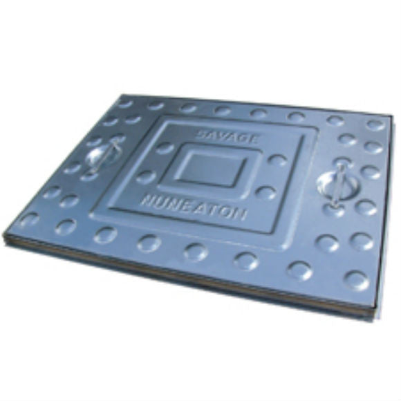 Pressed Steel - Inspection Cover - Solid Top - Single Seal -All Steel Frame