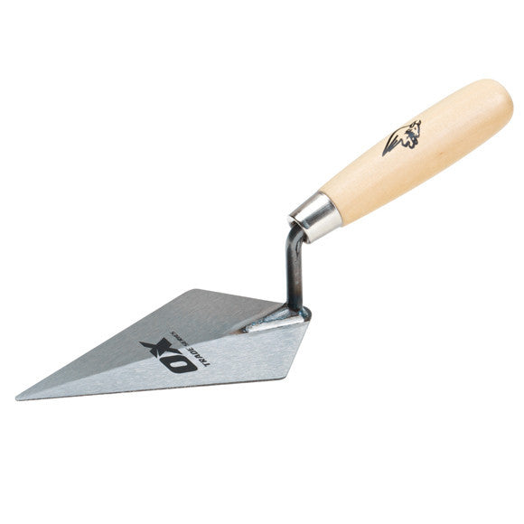 TRADE POINTING TROWEL - WOODEN HANDLE 127mm - 5 ins