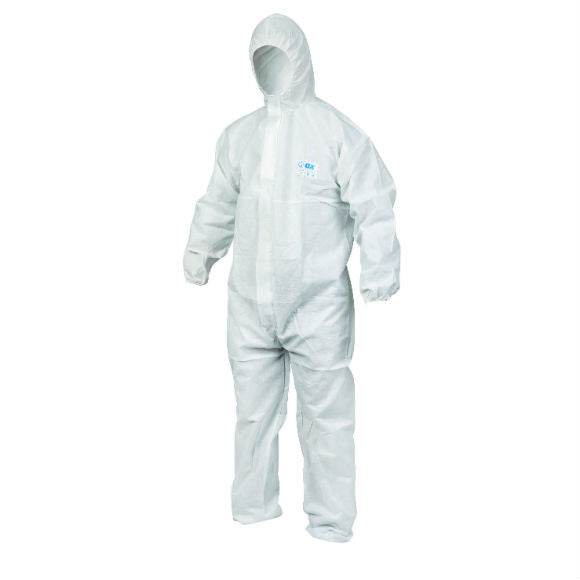 TYPE 5/6 DISPOSABLE COVERALL - Available in 6 Sizes