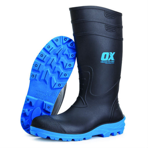 SAFETY WELLINGTON BOOT - Available in Sizes 5 -13